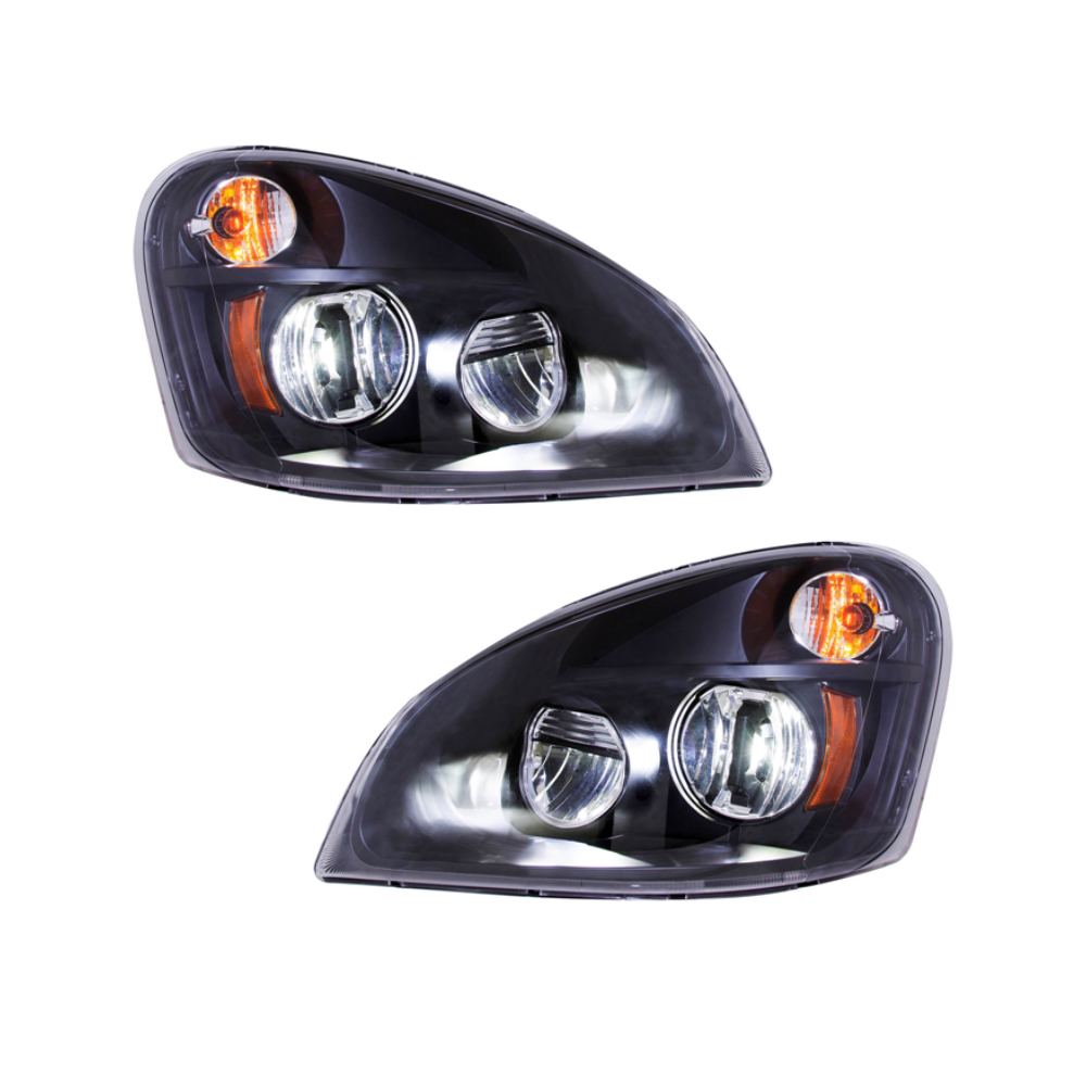 (18798) Freightliner Cascadia 116 / 126 Blackout LED Headlight (2008-2018)