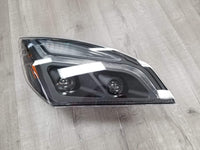 (18248) Freightliner Cascadia 126 Black LED Bar Projector Headlights (2018+)