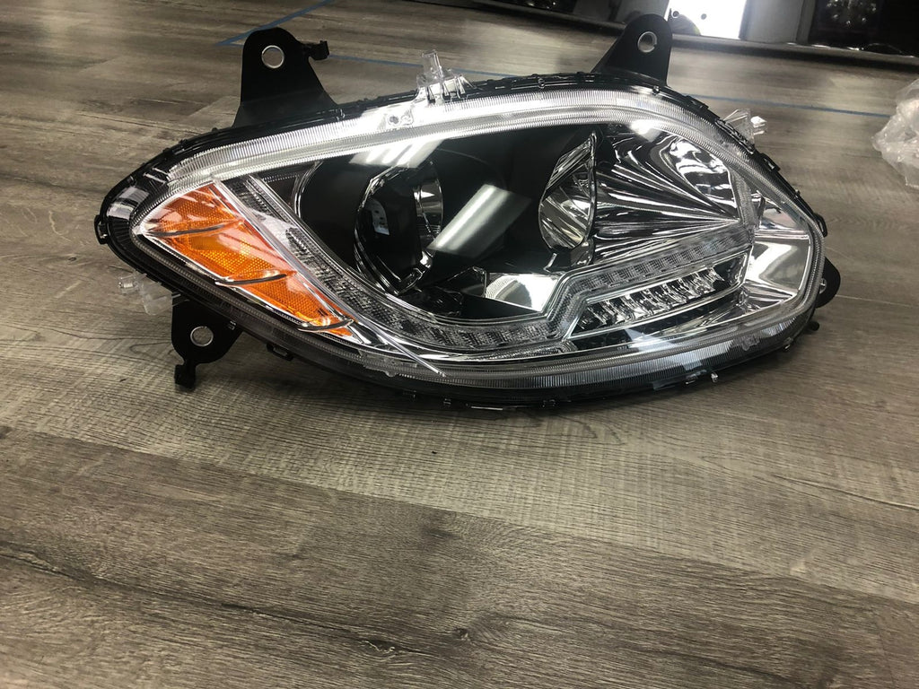 20523 International LT 17-19 Led Projector Headlight Chrome Housing