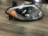 20523 International LT 17-19 Led Projector Headlight Chrome Housing