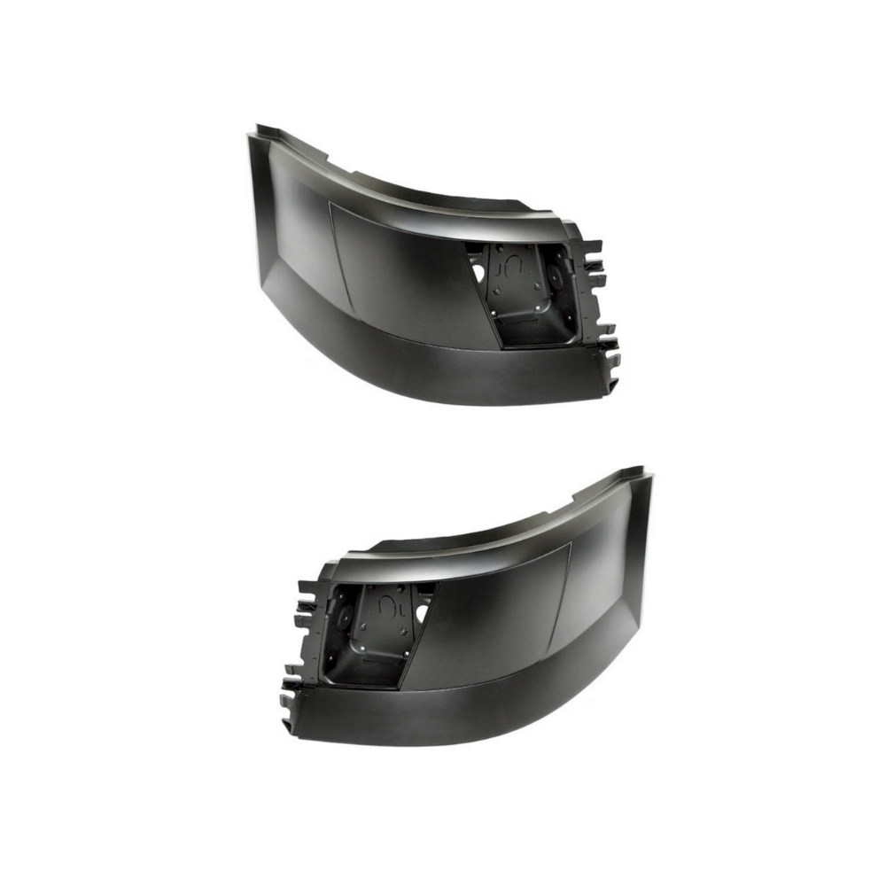 (18423) Volvo VNL 670 / 730 / 780 Bumper End Cap w/Foglight Holes  ('03-'14)